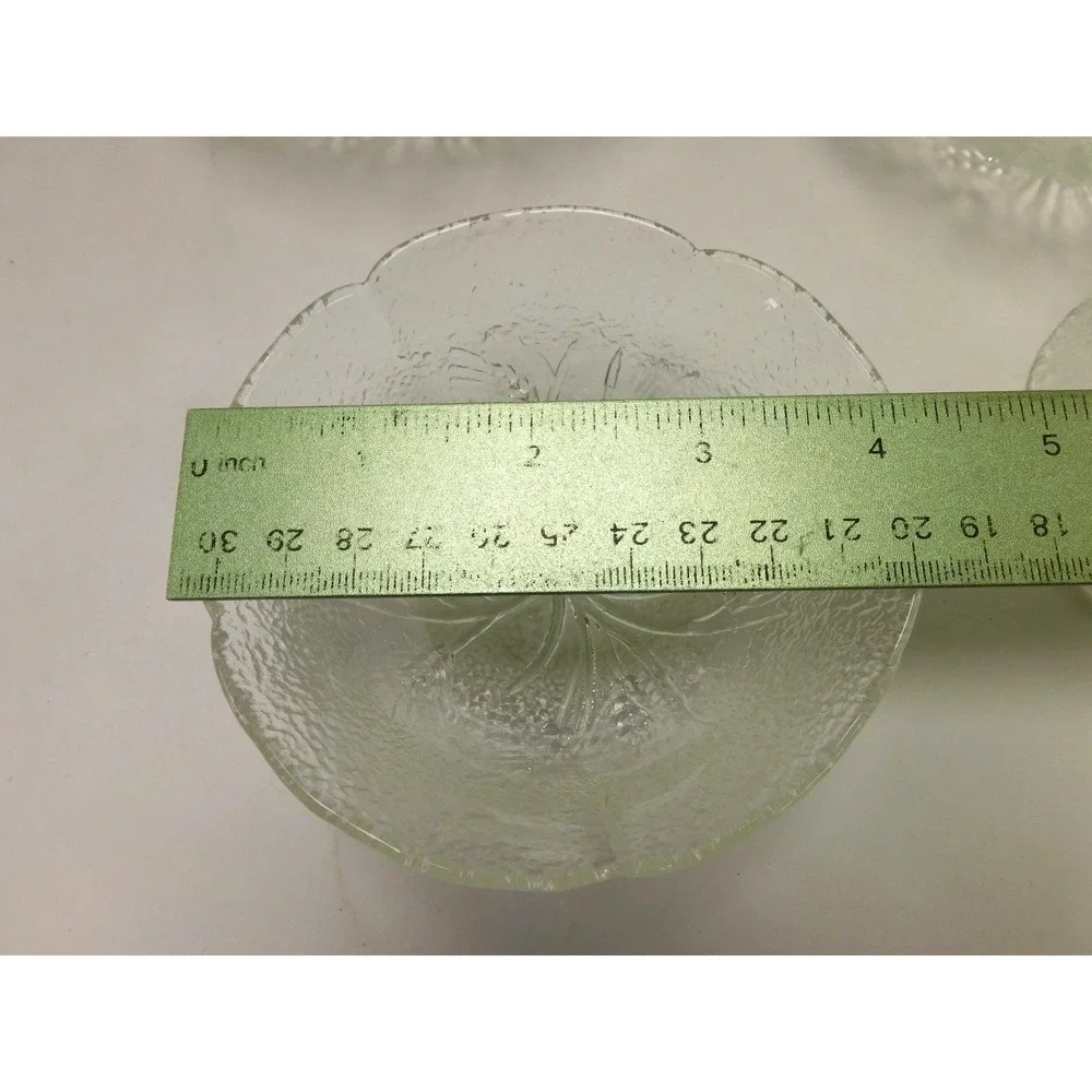 Vtg Set of 5 Arcoroc France Glass Bowls Country Wheat Pattern DW85